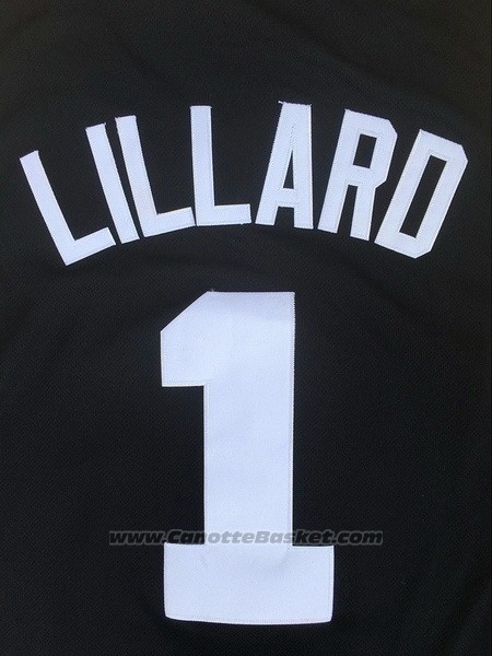 Maglia NCAA Weber State University Damian Lillard #1 Nero